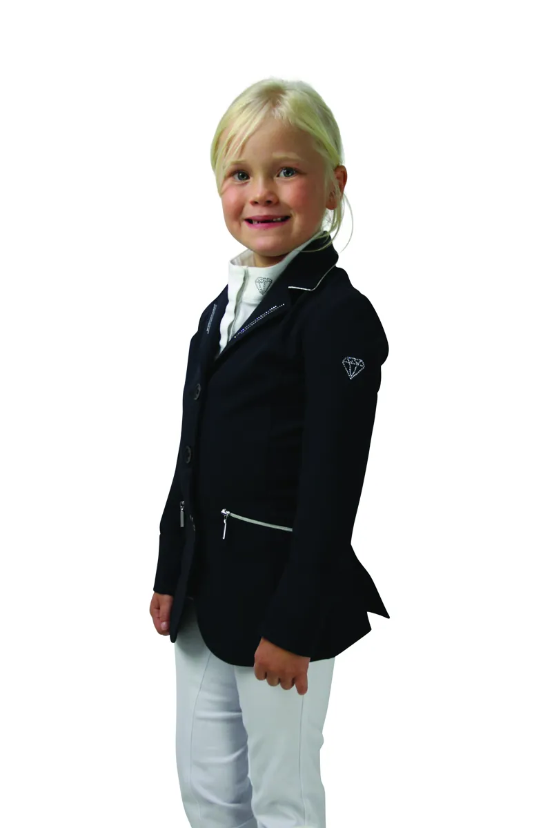 Hy Equestrian Cadiz Mizs Show Jacket - Black/Silver